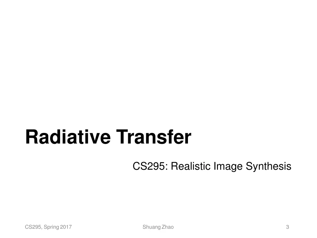 radiative transfer