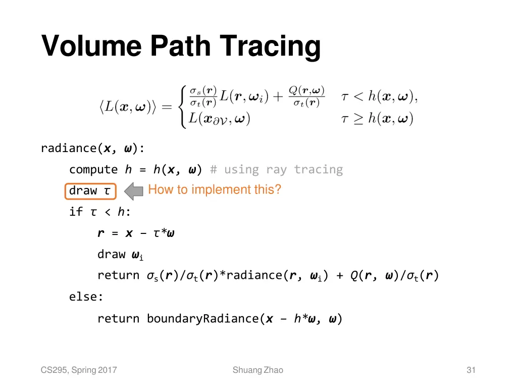 volume path tracing 1