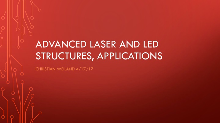 advanced laser and led structures applications