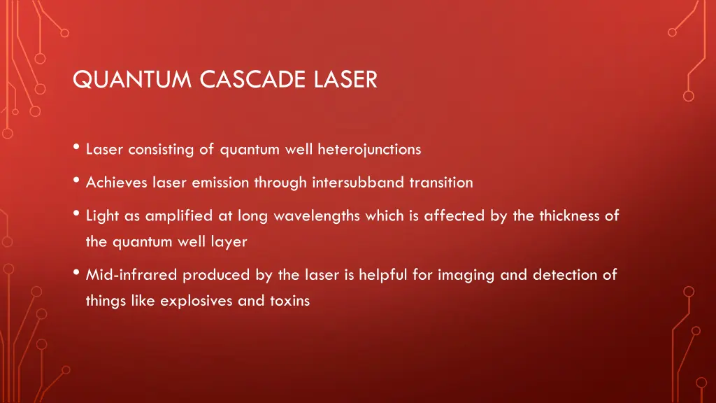 quantum cascade laser