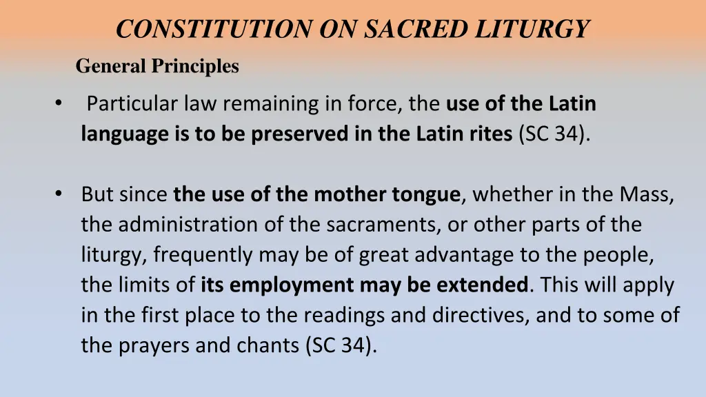 constitution on sacred liturgy general principles 1