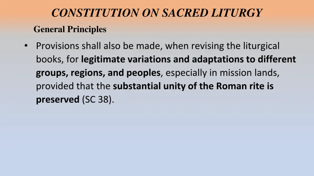 constitution on sacred liturgy general principles 2