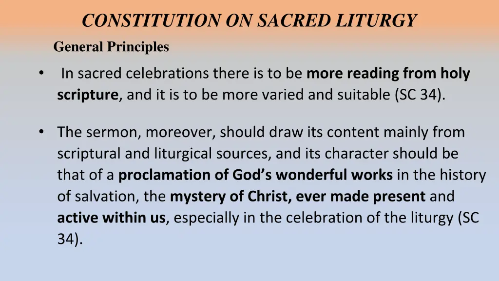 constitution on sacred liturgy general principles