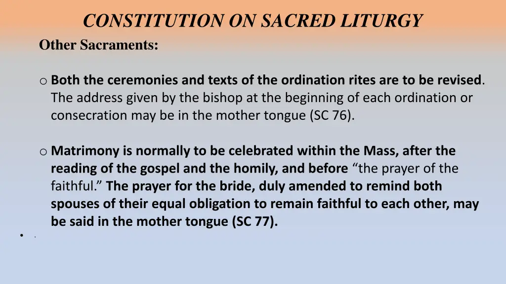 constitution on sacred liturgy other sacraments 1