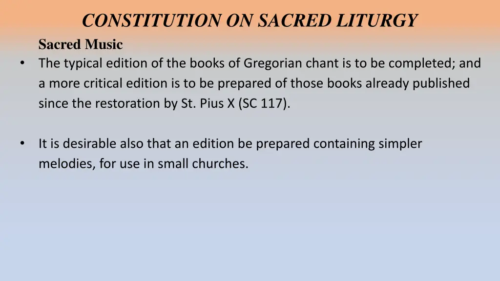 constitution on sacred liturgy sacred music 1