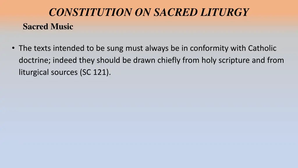 constitution on sacred liturgy sacred music 3