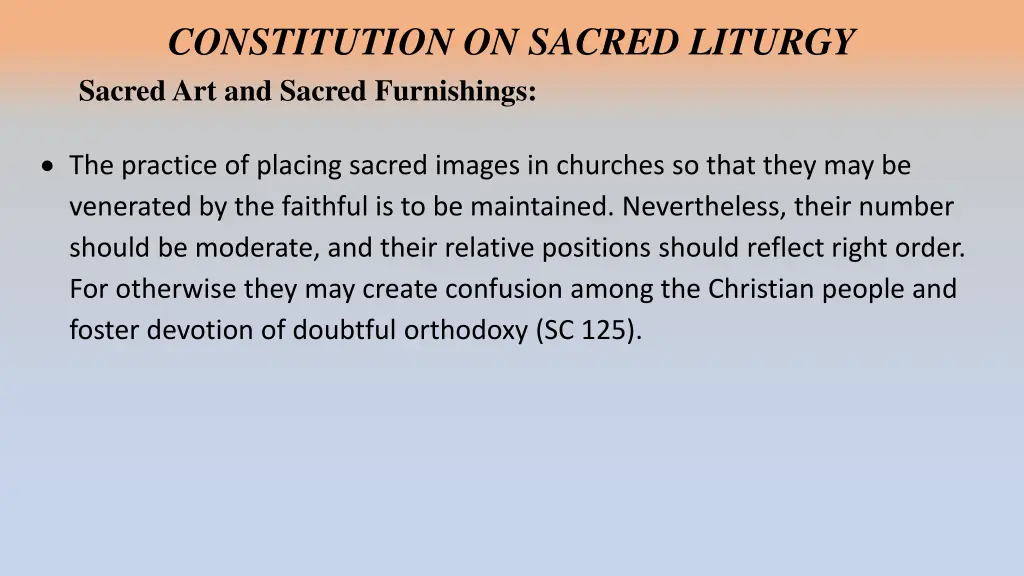 constitution on sacred liturgy sacred