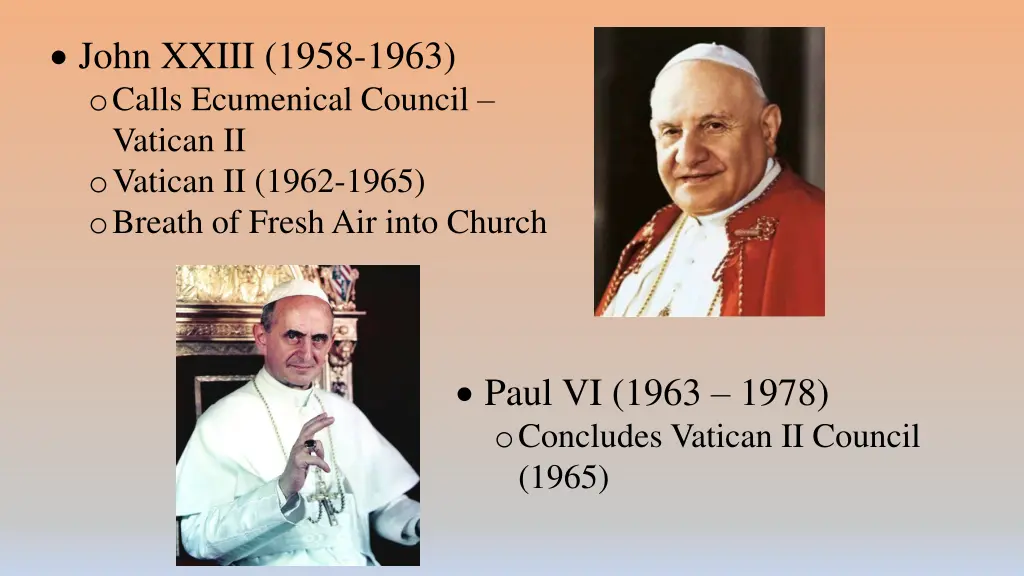 john xxiii 1958 1963 o calls ecumenical council