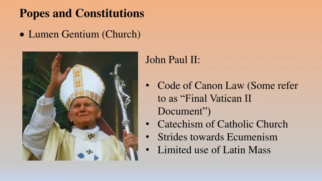 popes and constitutions 1