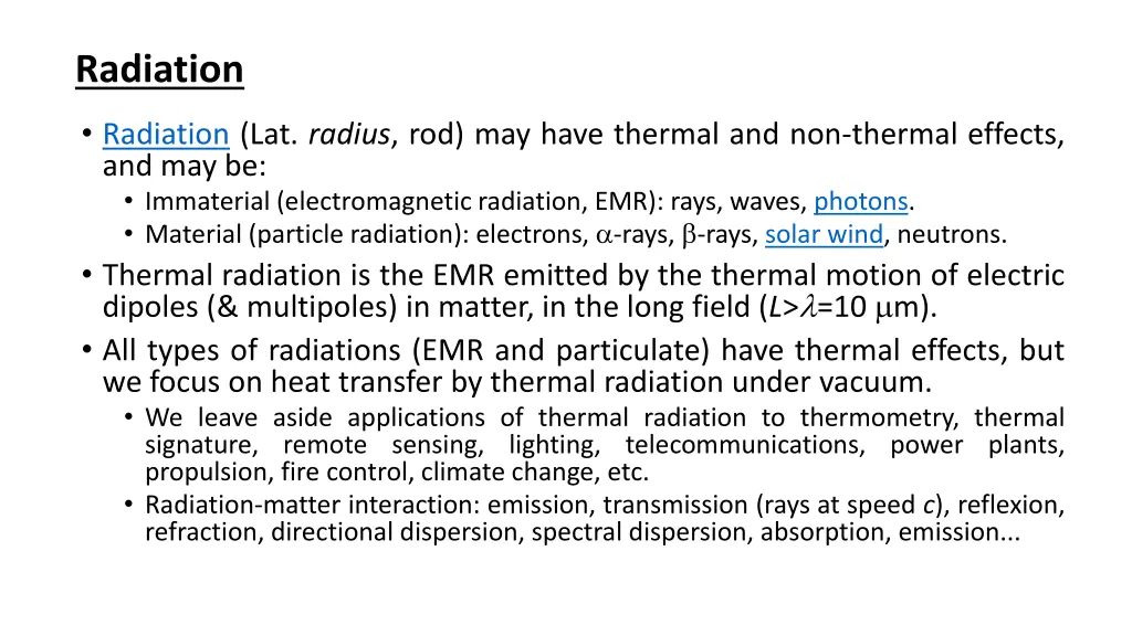 radiation