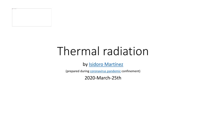 thermal radiation