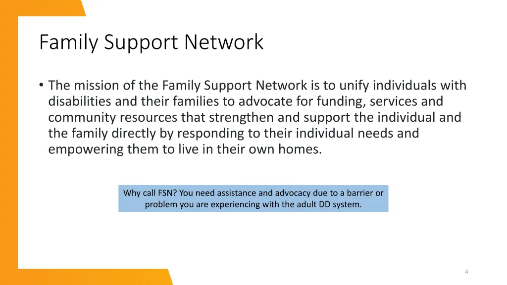 family support network