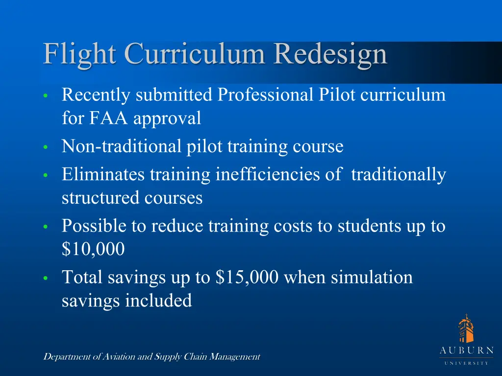 flight curriculum redesign 1