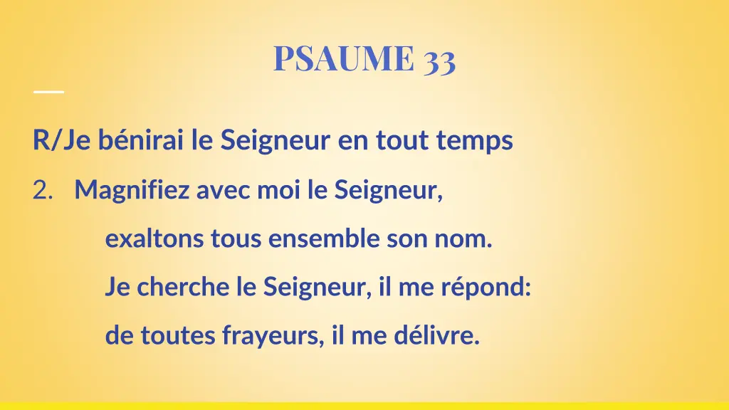 psaume 33 2