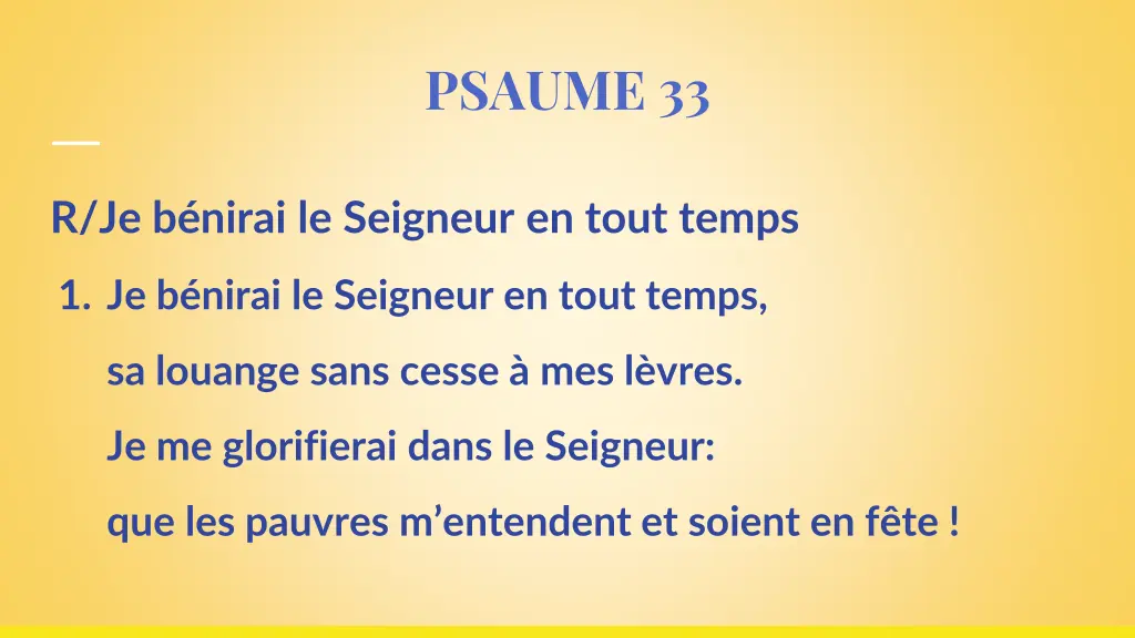 psaume 33