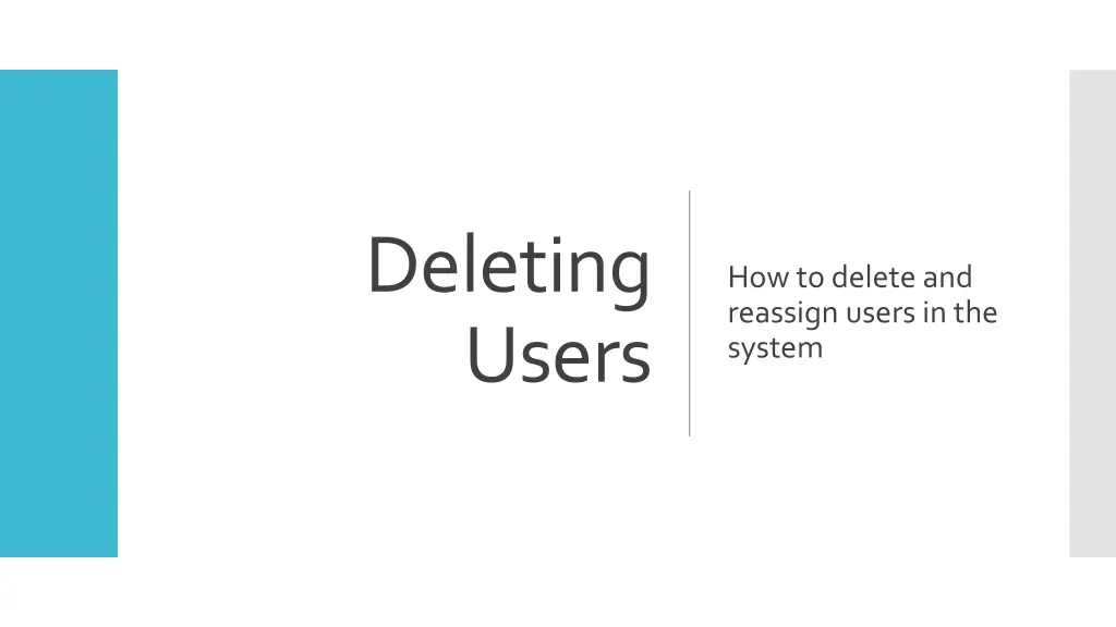 deleting users