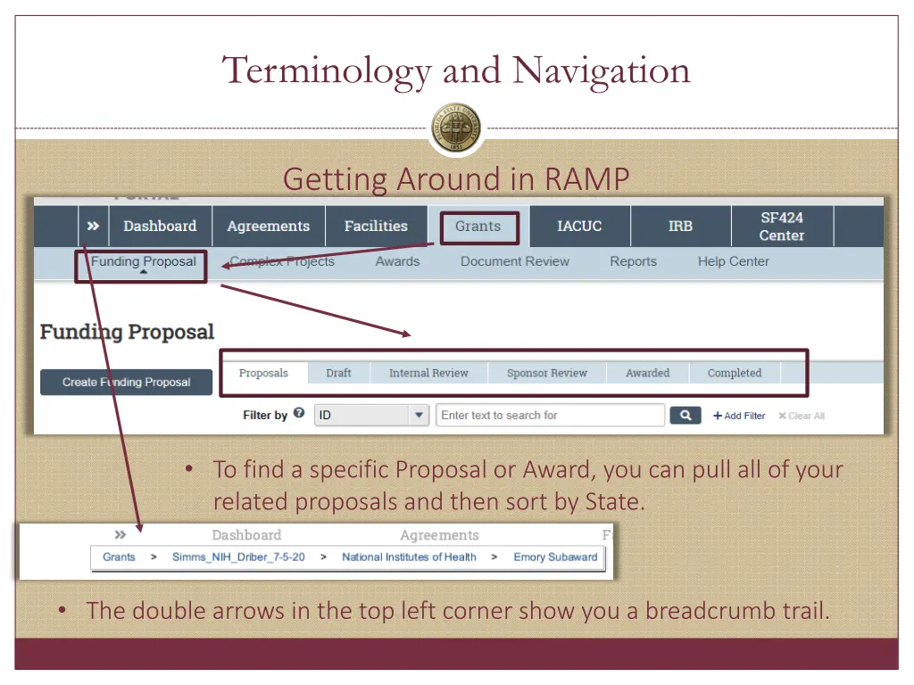 terminology and navigation 1