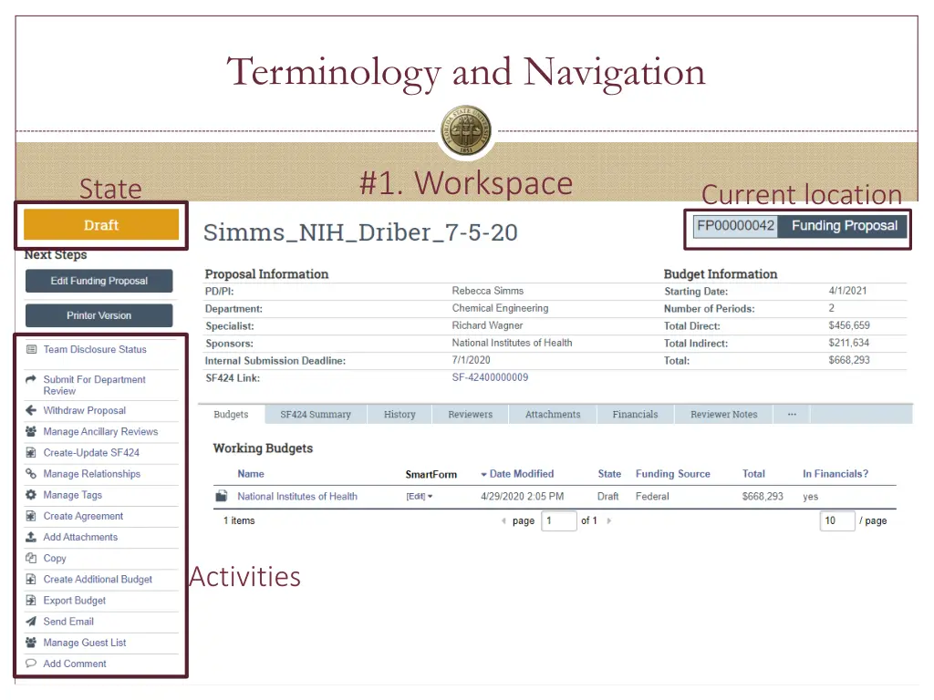 terminology and navigation 2