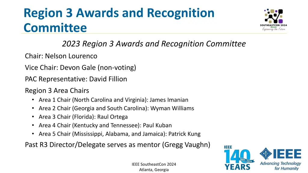 region 3 awards and recognition committee 2023