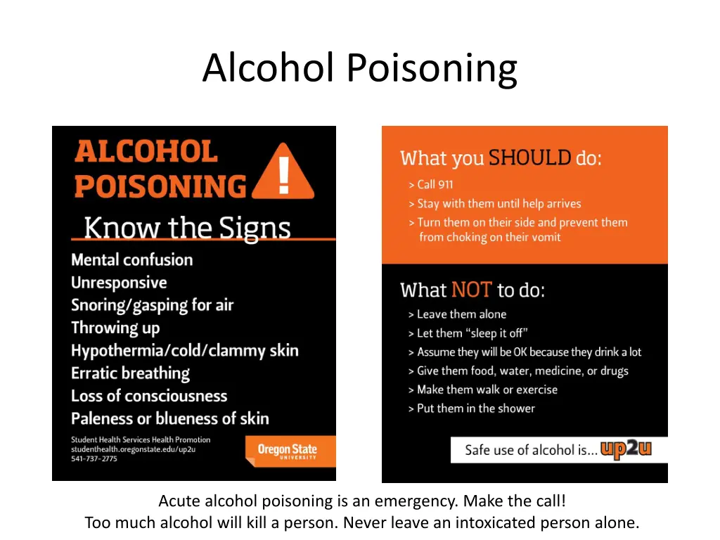 alcohol poisoning