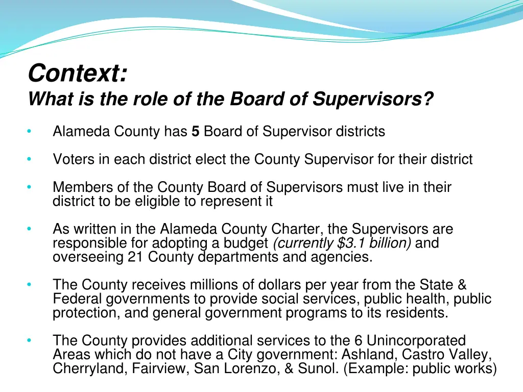 context what is the role of the board