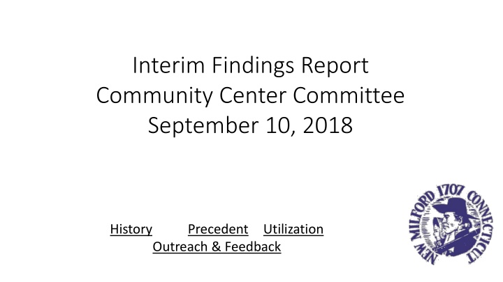 interim findings report community center