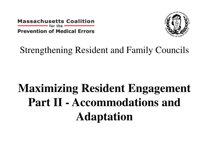 strengthening resident and family councils