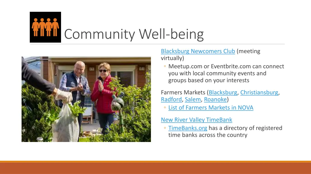 community well being