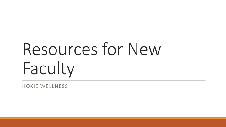 resources for new faculty