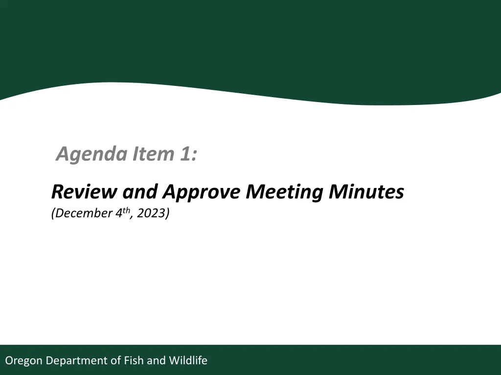 agenda item 1