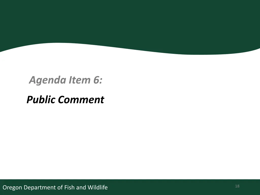 agenda item 6