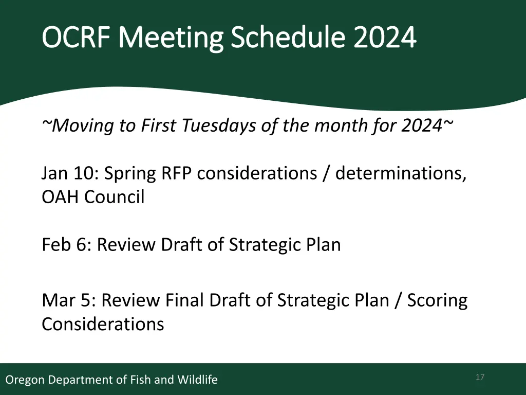 ocrf meeting schedule 2024 ocrf meeting schedule