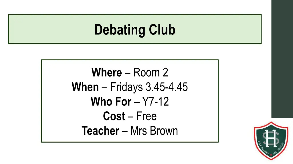 debating club