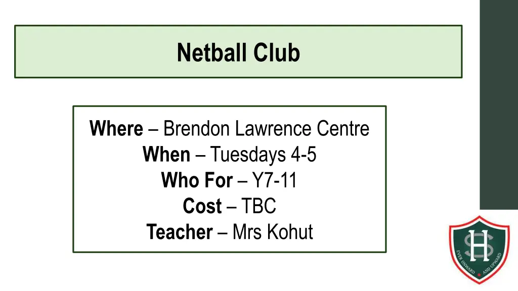 netball club