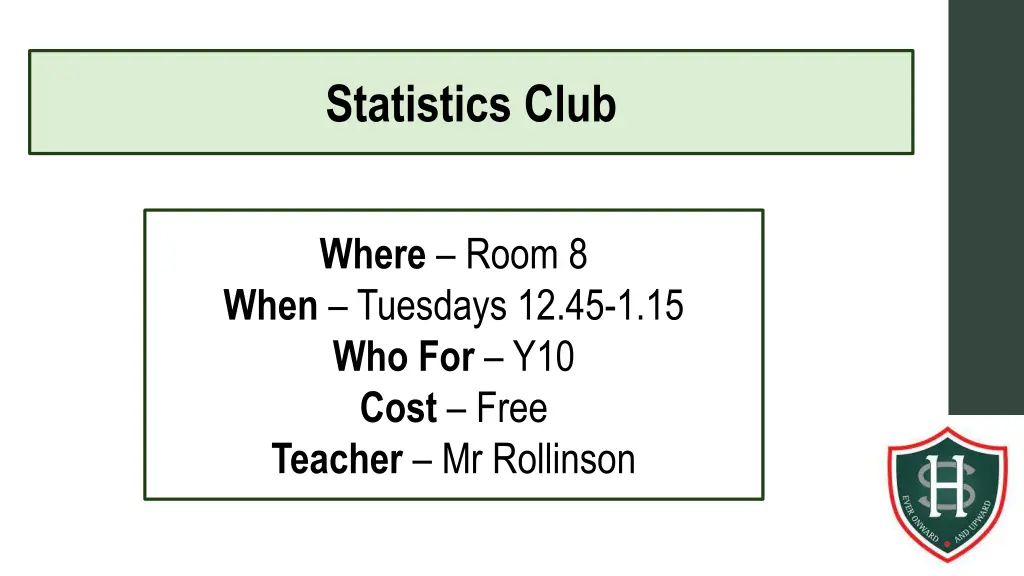 statistics club