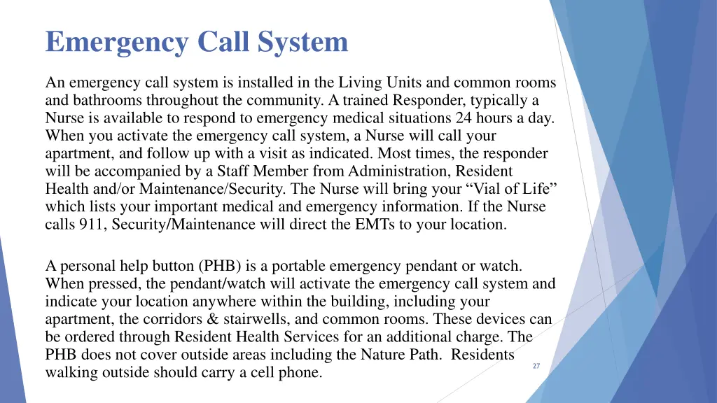 emergency call system