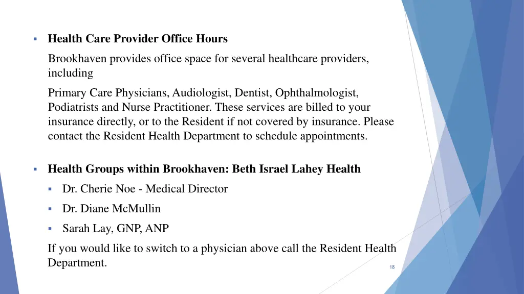 health care provider office hours