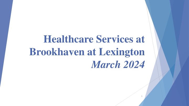 healthcare services at brookhaven at lexington