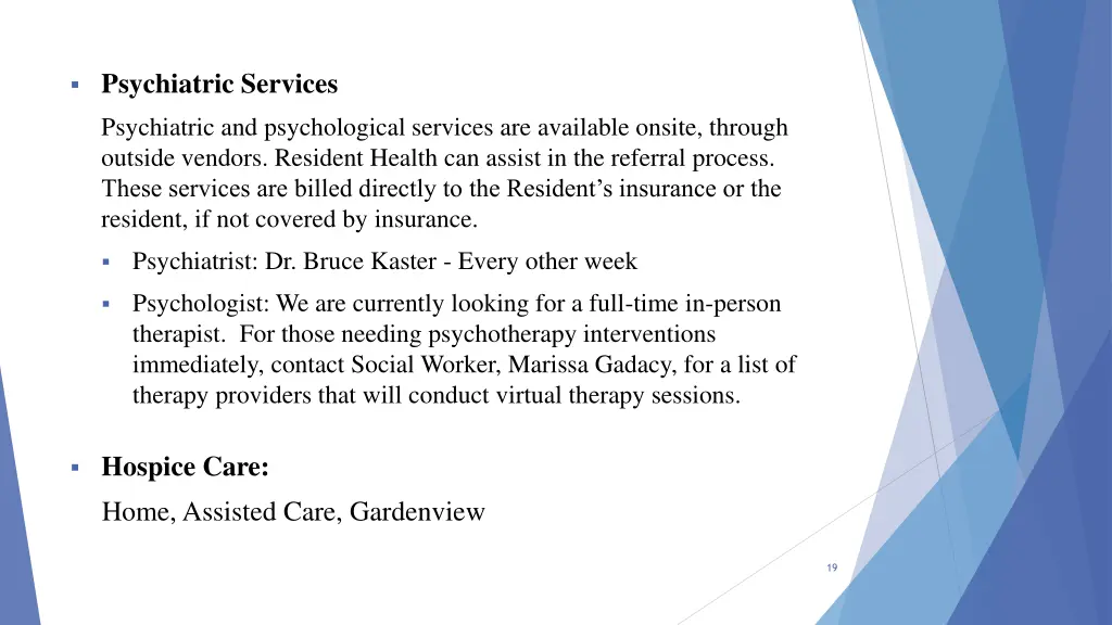 psychiatric services