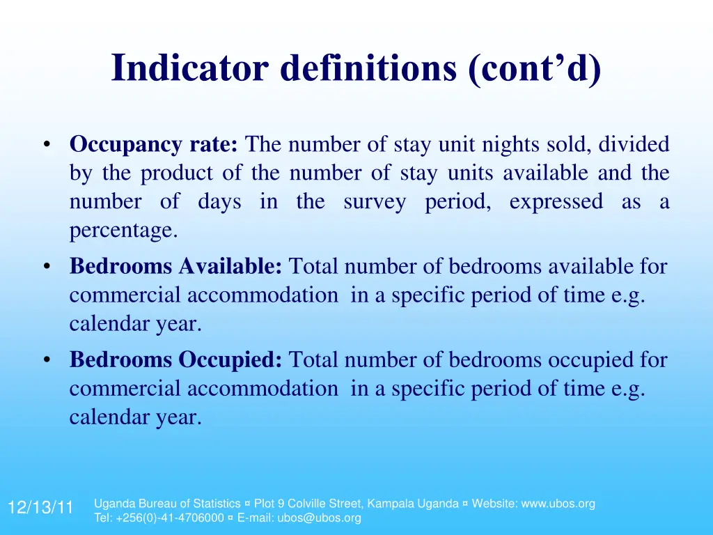 indicator definitions cont d