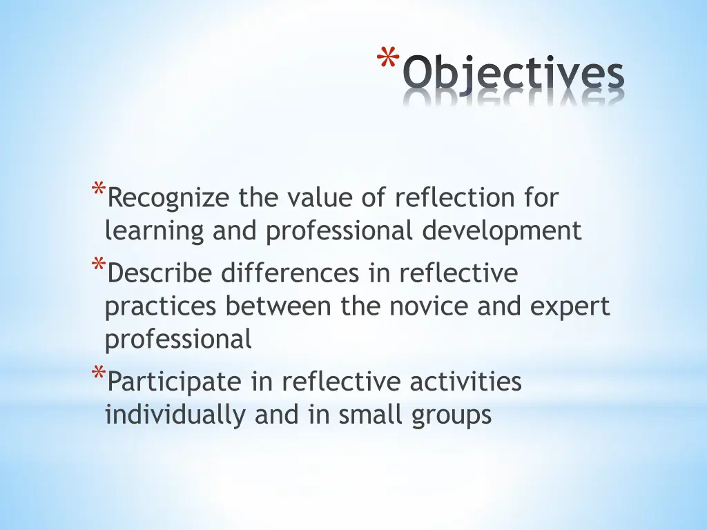 objectives