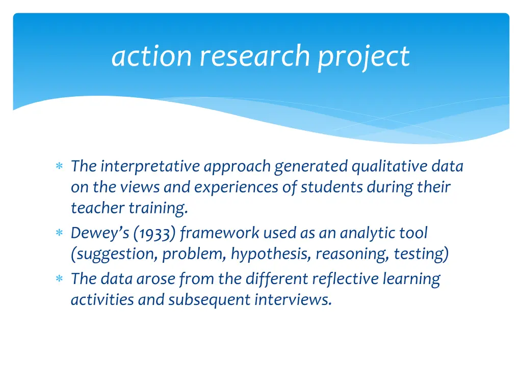 action research project