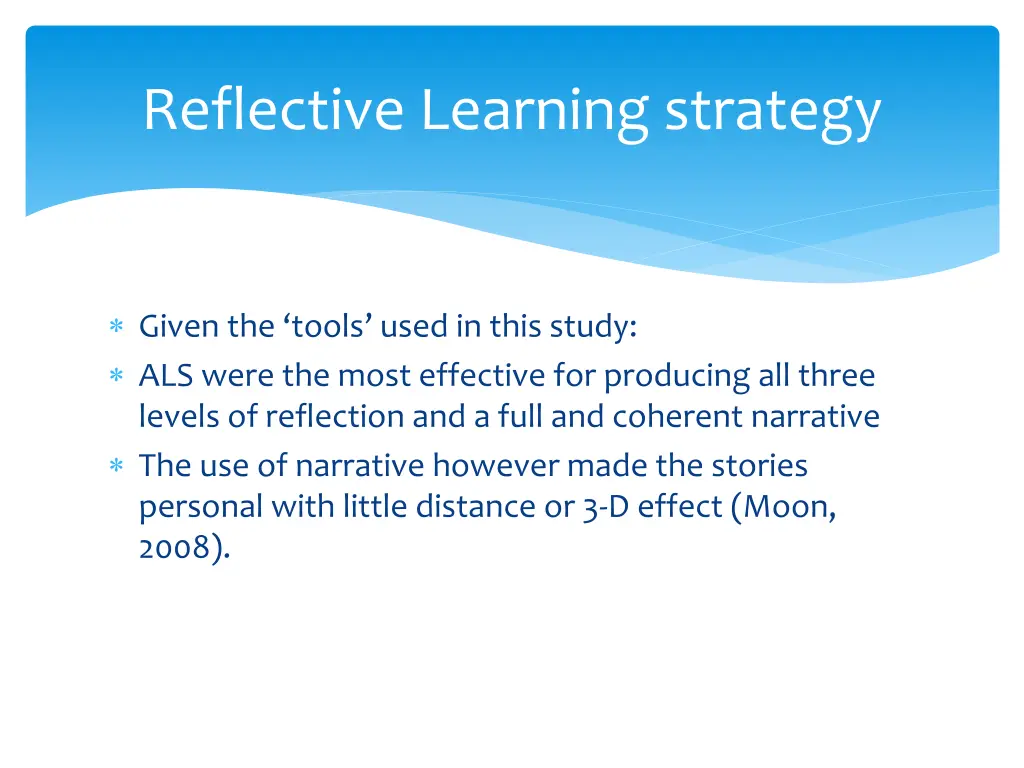 reflective learning strategy