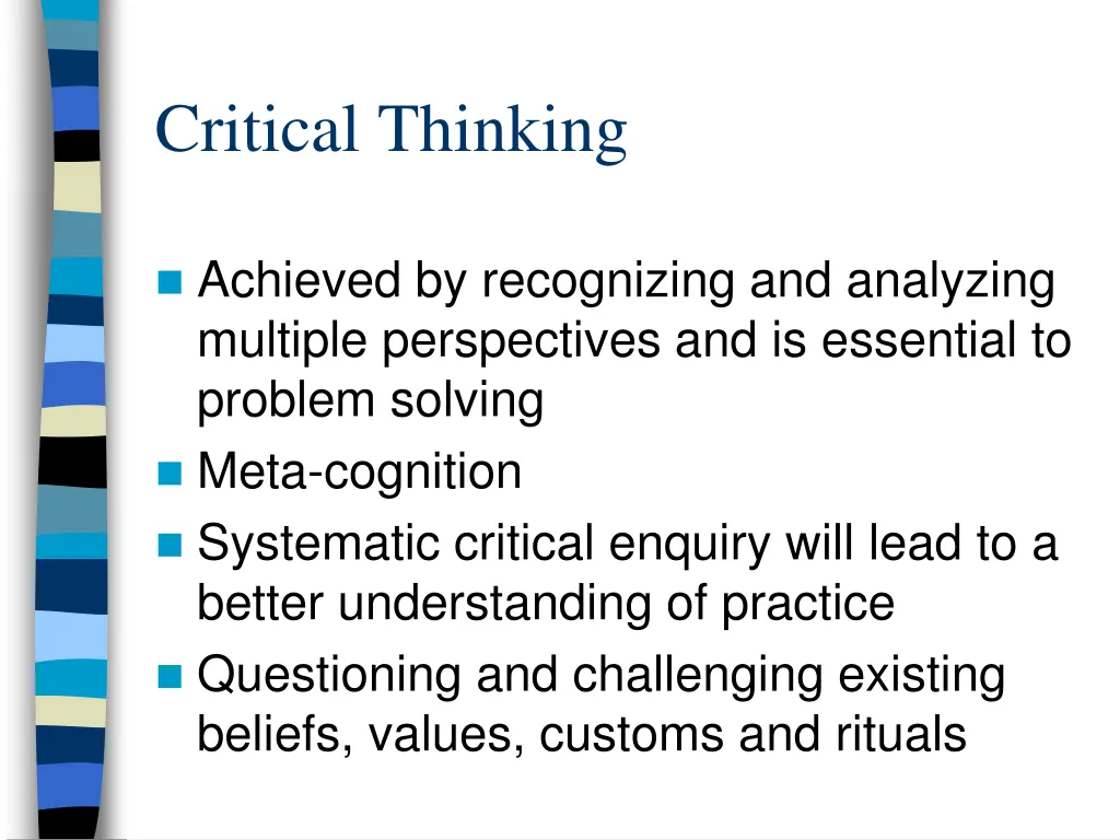 critical thinking