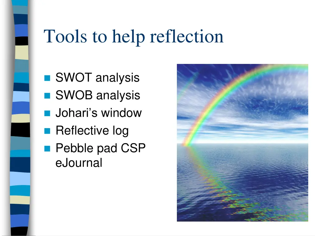 tools to help reflection