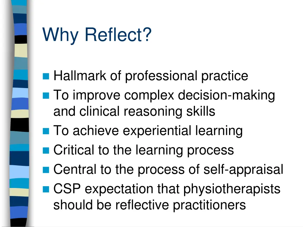 why reflect