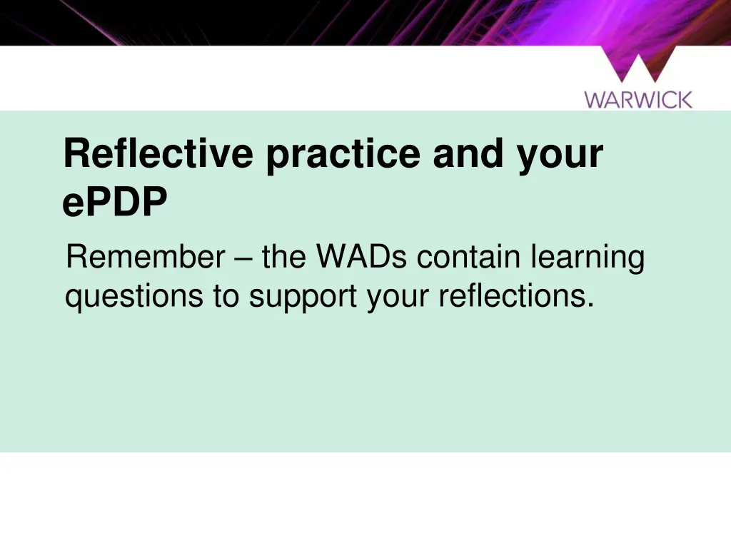 reflective practice and your epdp remember