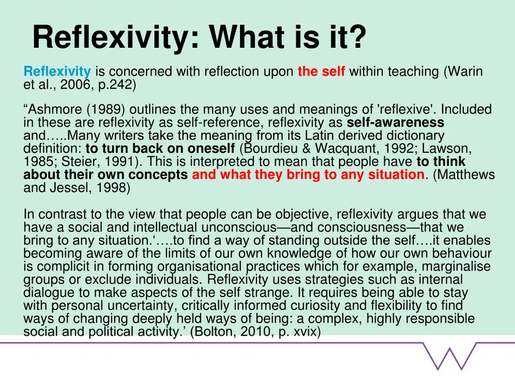 reflexivity what is it