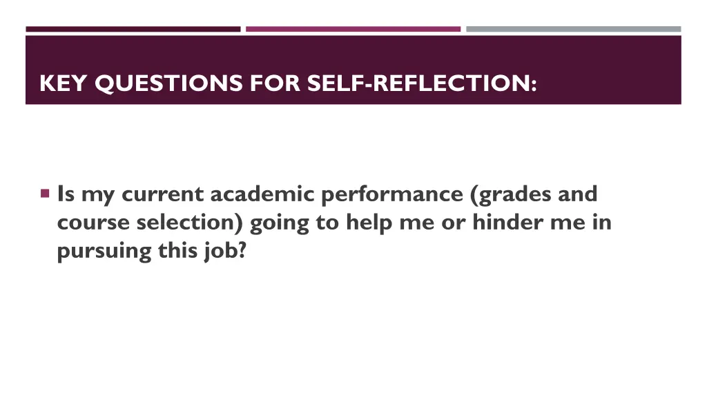 key questions for self reflection 2