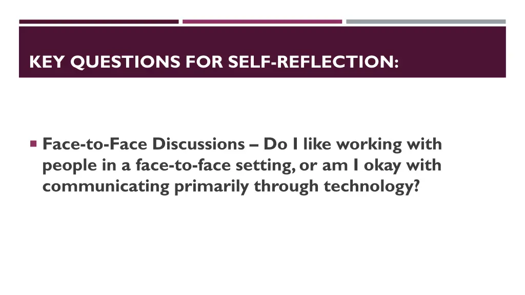 key questions for self reflection 8